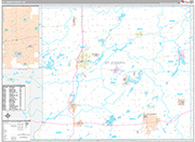 St. Joseph Wall Map Premium Style